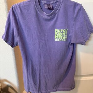 Dutch Bros Lavender Tee with Lime Logo